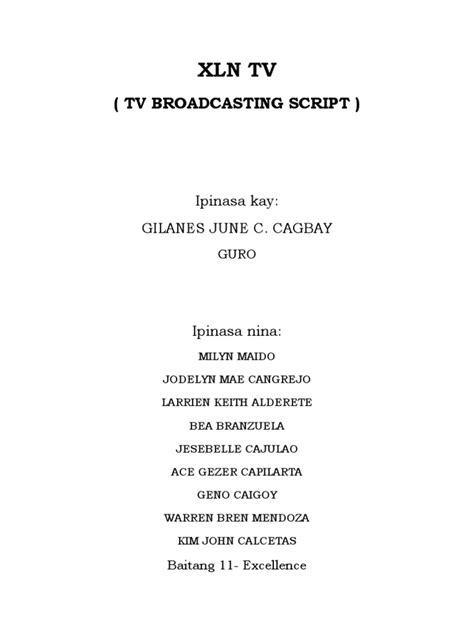 broadcasting script tagalog|(DOC) Filipino Radio Broadcasting Script.